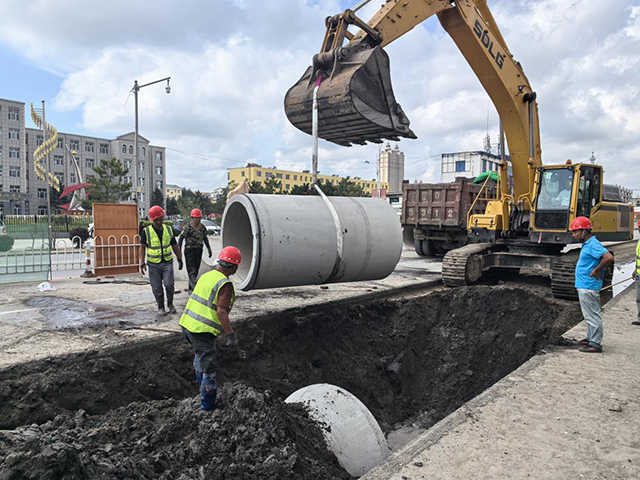 通辽市科左后旗 升级改造雨水管网 提升城市排水防涝能力